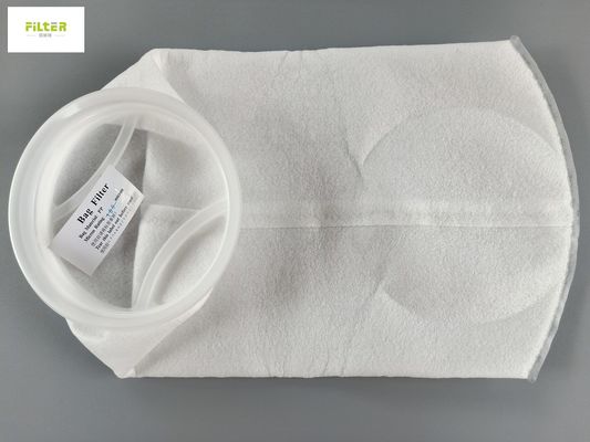 کیسه فیلتر آب PTFE PP 100 میکران با حلقه پلاستیکی