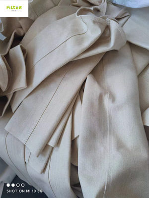 دسته بندی شده با درجه حرارت بالا 550GSM Nomex Aramid Filter Sleeves برای صنعت گرد و غبار