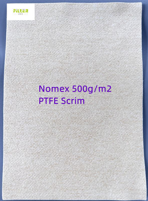 PP Nomex PPS PTFE P84 فیبرگلاس پارچه های فیلتر صنعتی 450GSM - 550GSM