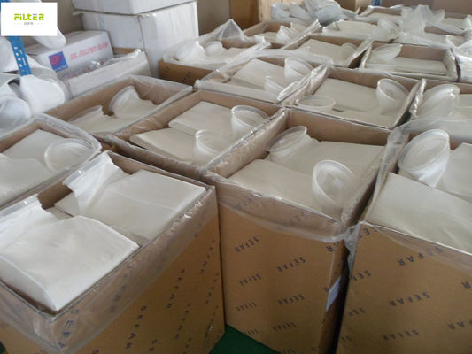 کیسه فیلتر مایع PP 1 میکران 200 میکران 7 "X32" با حلقه پلاستیکی