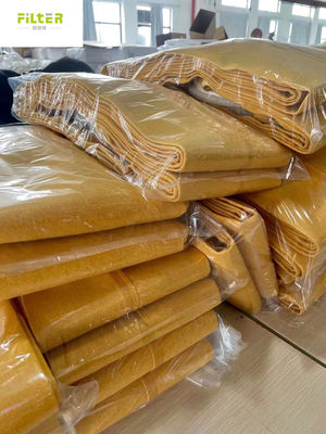 پلی استر PP Nomex PPS PTFE P84 فیبرگلاس فیلتر آستین 350gsm ~ 850gsm