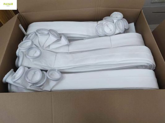 کیسه فیلتر پلی پروپیلن پلی استر آکریلیک آرامید فلومکس PTFE برای جمع آوری گرد و غبار