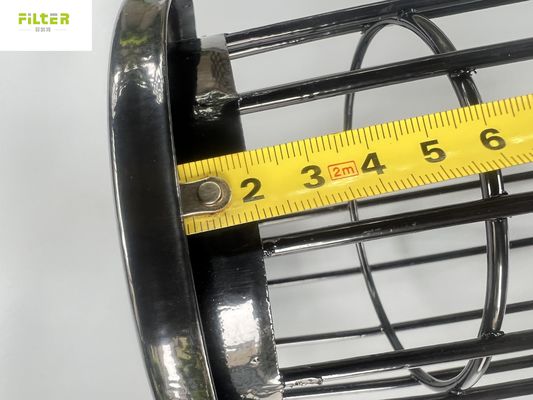 99٪ گرد و غبار جمع آوری فیلتر کیسه قفس SS304 مواد سیم فولاد