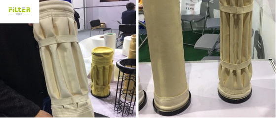 کیسه های فیلتر گرد و غبار صنعتی از نوع Nomex برای کارخانه سیمان