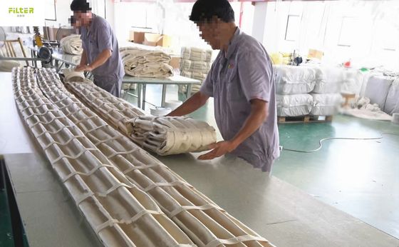 کیسه فیلتر گردآورنده گرد و غبار جیبی پولیستر نامکس جوراب های فیلتر پلات