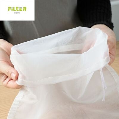 Food Grade Liquid Filter Bag with Smooth Filament and High Elongation Designed for Filtration of Milk Juice Soybean and Other Liquids