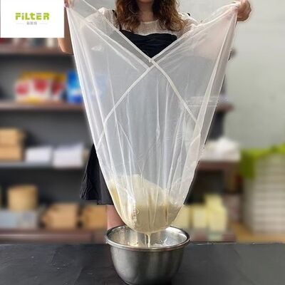 کیسه فیلتر مایع درجه غذایی با شبکه نایلون قابل استفاده مجدد و اندازه های چند میکروونی مناسب برای فیلتر کردن آب شیر، شیر سویا و سایر مایعات