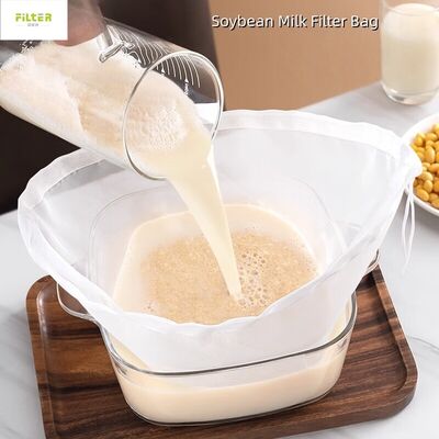 Fine Weave Cotton Strainer Pouch for Homemade Almond Milk,Soy Milk & Juices