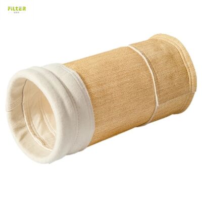 کیسه فیلتر پلی استر PTFE Nomex PPS آرامید با دمای بالا برای صنعت شیمیایی