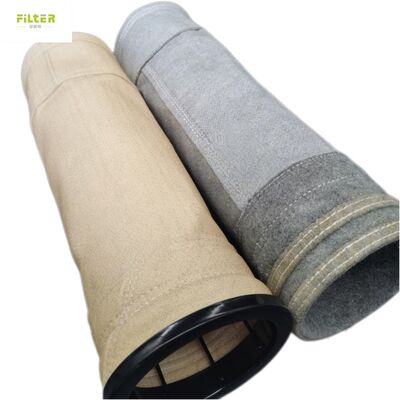 کیسه فیلتر فایبرگلاس آرامید PPS PTFE مقاوم در برابر خوردگی و دمای بالا برای فیلتر کیسه‌ای صنعتی