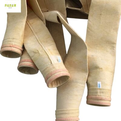 PPS, fiberglass, aramid filter sleeves for boiler, cement plant, incinerator flue gas dust removal.