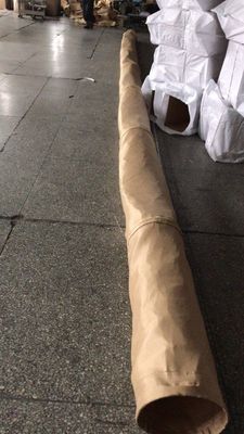 پاکسازی گرد و غبارگلاس فیبرگلاس کیسه های فیلتر 630GSM مقاوم در برابر دمای بالا