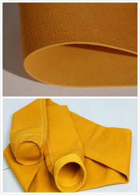 P84 مواد پارچه فیلتر هوای پلی آمید با فیلتر کردن موثر در غشای PTFE