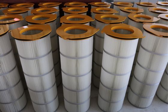 کارتریج فیلتر فلزی با پوشش آهن سه - لگز برای غلظت گرد و غبار بزرگ