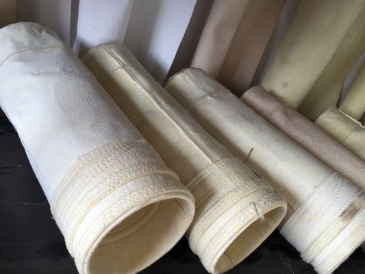 کیسه های فیلتر جمع آوری کننده گرد و غبار فیلت آکسیلیک 450GSM ~ 550GSM برای صنعت سیمان