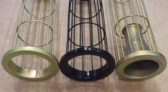 کیسه فیلتر جمع آوری گرد و غبار قفس ارگانو سیلیکون گالوانیزه فولاد ضد زنگ فولاد کربن