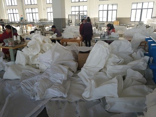 کیف فیلتر مایع پلی استر سفید با زیپ سفارشی برای تصفیه آب