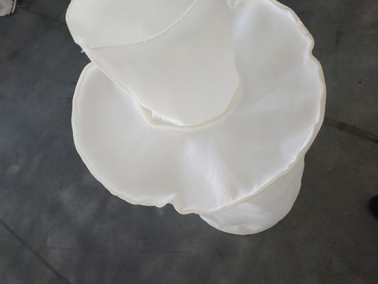 کیف فیلتر مایع پلی استر سفید با زیپ سفارشی برای تصفیه آب