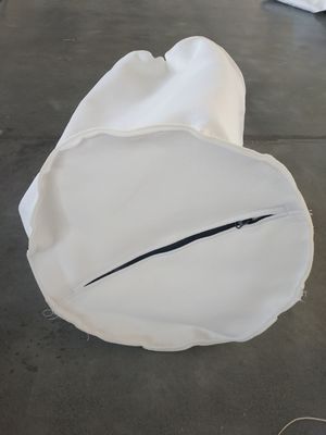 کیف فیلتر مایع پلی استر سفید با زیپ سفارشی برای تصفیه آب