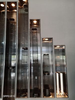 کیسه فیلتر پلی استر 450GSM 550GSM برای سیستم های جمع آوری گرد و غبار