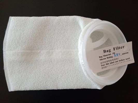 کیسه فیلتر نایلونی توری 60 میکرونی حلقه ای آویزان با حلقه پلاستیکی