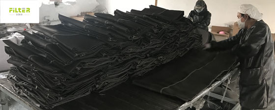 کیسه فیلتر فیبرگلاس سیاه برای مقاومت در برابر خوردگی کارخانه سیمان