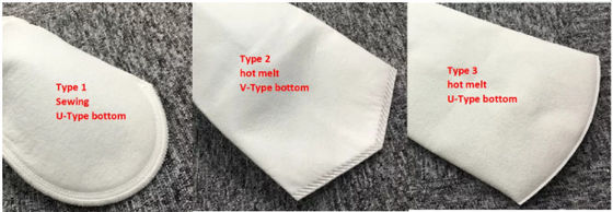 آب / روغن / PE مایع فیلتر کیسه با حلقه پلاستیکی ضد قلی