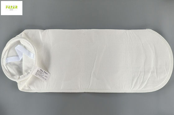 کیسه فیلتر مایع رشته خیاطی با حلقه SS304 25 میکران PP